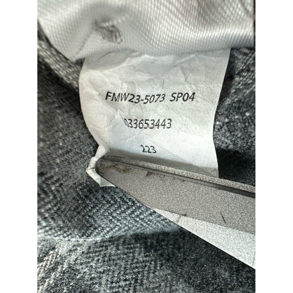 Ridgecut Toughwear Shirt Men's Large Gray Plaid Heavy Flannel Chore Work Vented - Picture 7 of 11